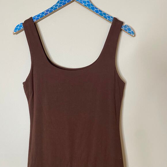 NAKED WARDROBE Brown Tank Mini Dress Size XL - Picture 3 of 8